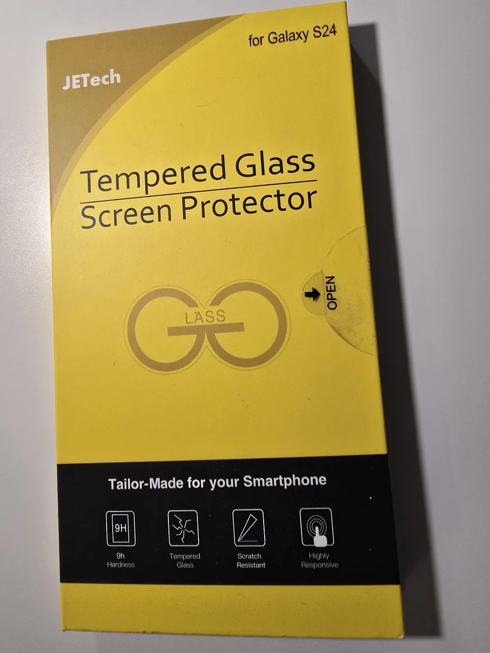 Tempered Glass Screen Protector for Galaxy S24 NEW IN BOX.